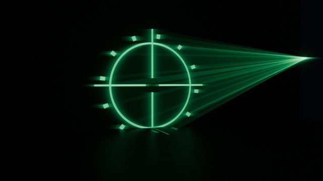 Crosshair reticle pattern