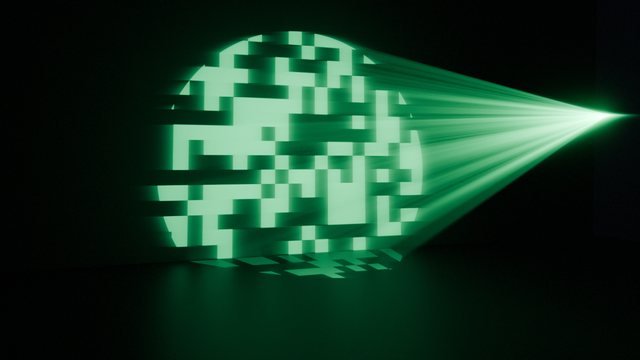 Digital noise blocks pattern