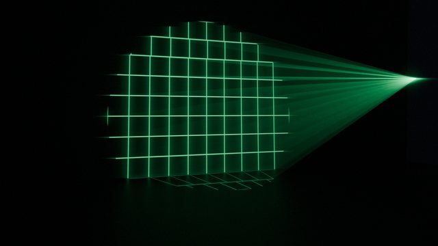 Glitching grid pattern