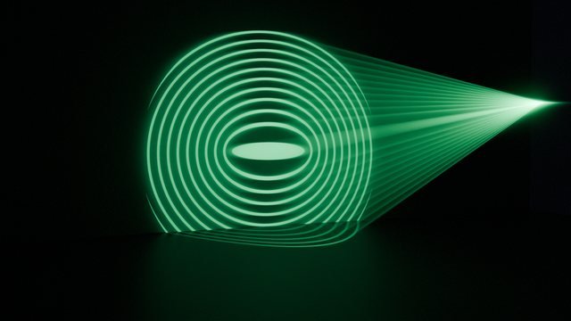 Moire interference pattern