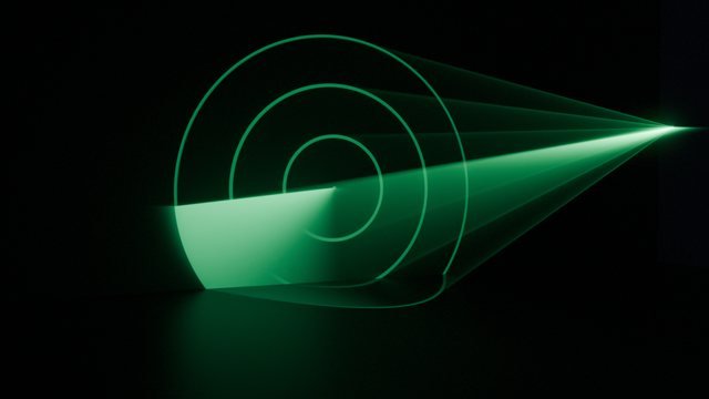 Radar sweep pattern