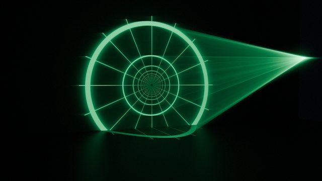 Perspective tunnel pattern